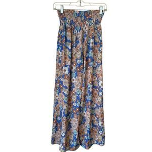 Sienna Sky floral boho women's pants size small lightweight sheer lined